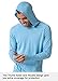 Willit Men's UPF 50+ Sun Protection Hoodie Lightweight Long Sleeve Fishing Shirt Loose Fit Swim Rash Guard Blue XXL