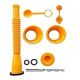 Installation facile : équipé de bouchons en spirale, de buses jaunes, de rondelles en caoutchouc, d'un couvercle d'évent d'huile, d'un couvercle de buse avec filetage et d'un foret, notre bec verseur d'huile de rechange garantit une installation sans effort et une utilisation étanche pour votre commodité.