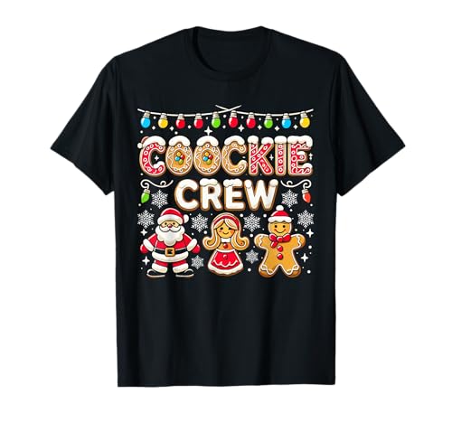 Christmas Cookie Crew Pajamas Baking Family Funny T-Shirt