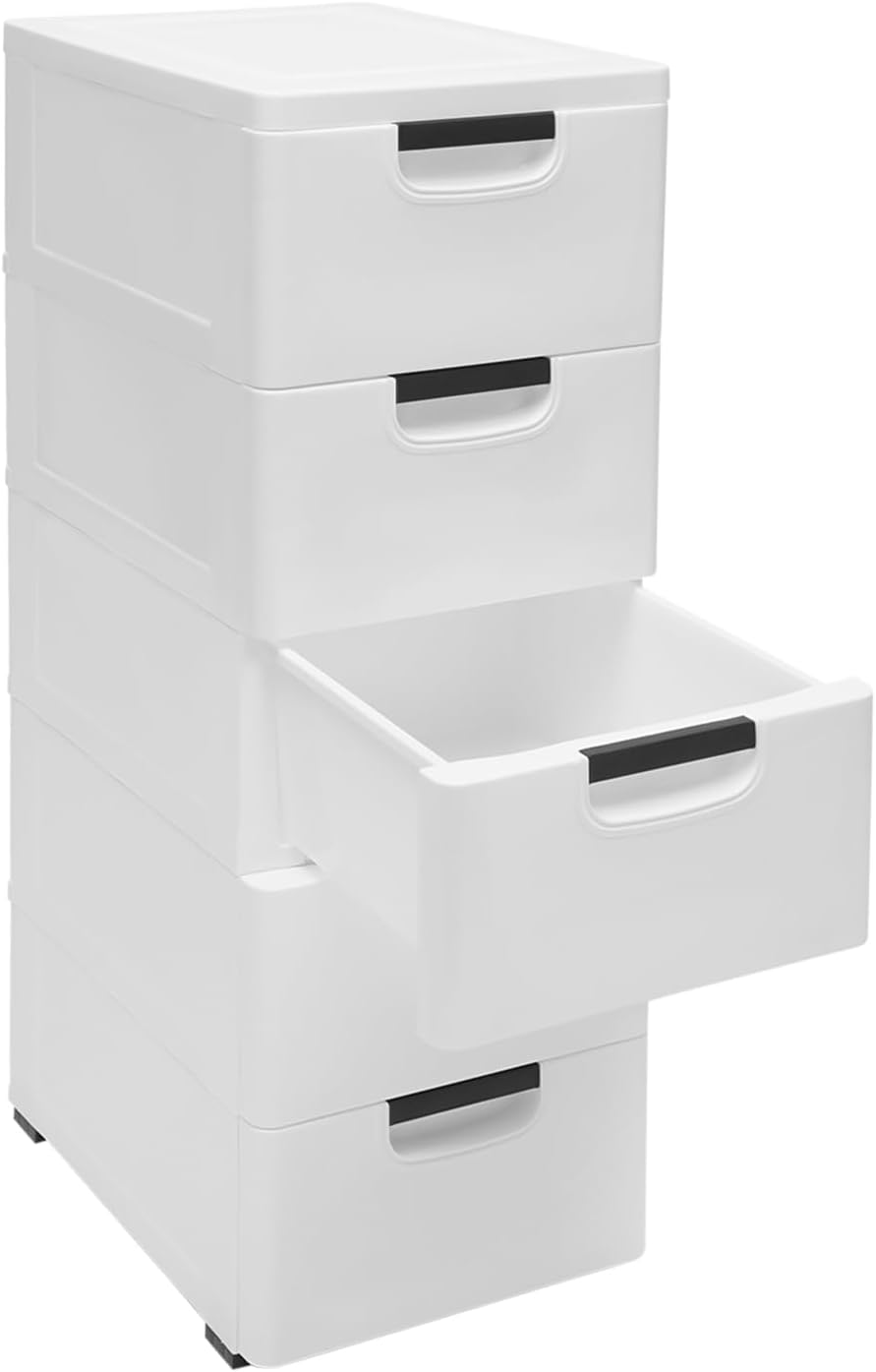 Plastic Drawers Storage Mobile 15.7"D x 11.