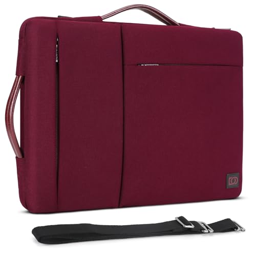 DOMISO 15.6 Zoll Wasserdicht Laptop Tasche Sleeve Case Notebook Hülle Schutzhülle für 15.6" Lenovo Yoga 720 IdeaPad S510 ThinkPad E575 T580/Lenovo Flex 4 5/ASUS ROG Zephyrus S GX531/HP 15, Fuchsie