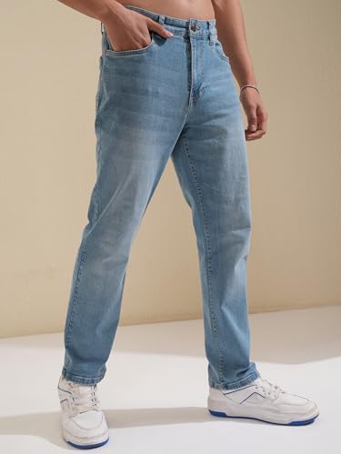 Image of Highlander Men's Straight Fit Jeans | Stretchable | Everyday Comfort & Style| Jeans for Man