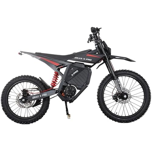 X‑PRO Electric Dirt Bike 6600W – Teens & Adults Off‑Road E‑Bike with 55+ MPH Max Speed, Long Range Removable Battery, Dual LED Lights, Adjustable 3 Speed Modes (Black)