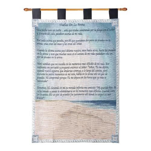 MWW Tapestry Wall Hanging Footprints in the Sand