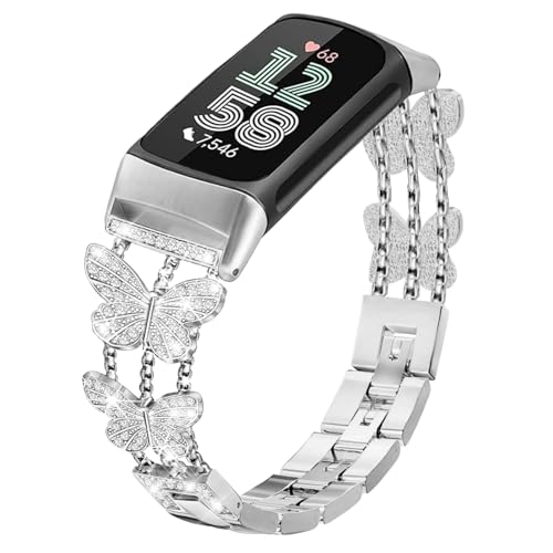 Alociaga �L���L�����^���o���h Fitbit Charge 6/ Charge 5 �����p �h���b�V�[�u���X���b�g �W���G���[�E�H�b�`�o���h Fitbit Charge 6 �t�B�b�g�l�X&�w���X�g���b�J�[�p