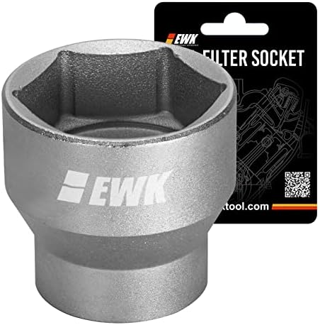 EWK 24 / 36mm Low Profile Oil Filter Socket, Fuel Filter Cap Removal Tool for 6.0L, 6.4L, 7.3L Ford Powerstroke Diesel