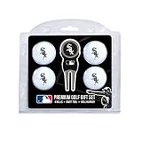Team Golf MLB Regulation Size Golf Balls (4 Count) & Divot Tool with Removable Double-Sided Magnetic
