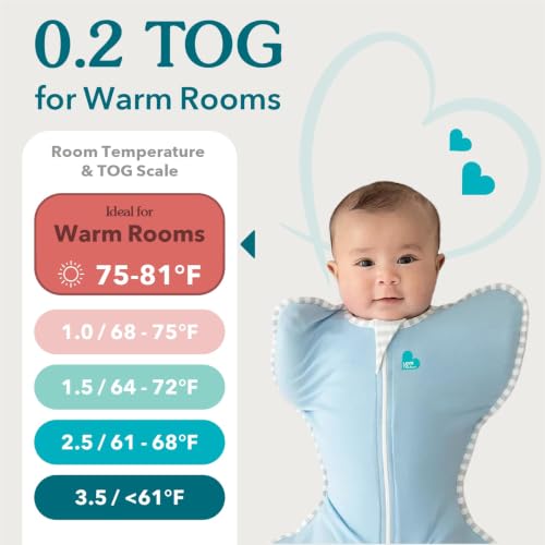 Image of Love To Dream Swaddle UP, Baby Sleep Sack, Twin Zipper for Easy Diaper Changes, Arms UP Position, Hip-Healthy, Lightweight & Breathable, Moderates Temperatures 24-27C, Medium 3-6 Months, Tan