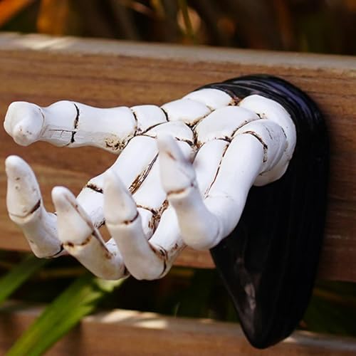 Ganchos de pared de mano estilo esqueleto único para gafas y llaveros 8