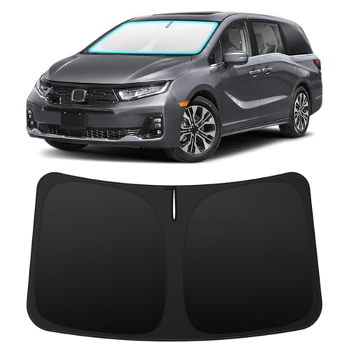 INSAUTO Custom Fit Windshield Sun Shade Accessories for Honda Odyssey 2018-2026 Foldable Front Window Sunshade UV & Heat Reflector Keeps Interior Cool Includes Storage Bag