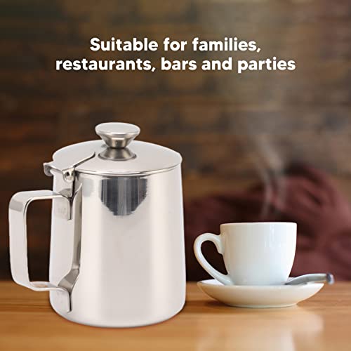 Jarro para Espuma de Leite Em Aço Inoxidável, Melhor Copo para Vaporizador para Espuma de Leite Medi