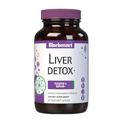 Bluebonnet Nutrition Liver Detox, Liver Health*, Antioxidant Protection*, Soy-Free, Gluten-Free, Kosher Certified, Non-GMO, Dairy-Free, 60 Vegetable Capsules, 60 Servings
