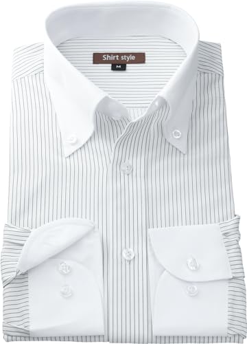 �V���c�X�^�C���ishirt style�j���C�V���c �N�����b�N �{�^���_�E�� ���� �X�}�[�g �X����/CR-90/L