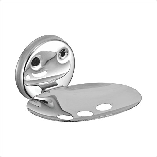 KAMAL Rose Stainless Steel Soap Dish Holder | Soap Stand | for Bathroom & Wash Basin/Wall Mounted Soap Dish - Silver (Pack of 1) (B01D7DWIBA) Amazon Price History, Amazon Price Tracker