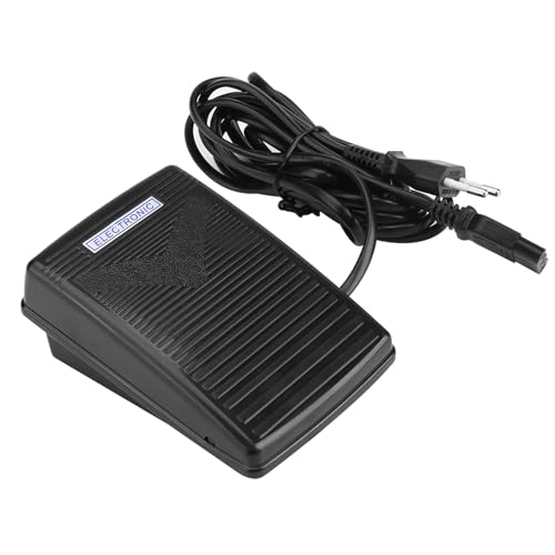 Elektronische Fußsteuerung Nähmaschine Fußsteuerung Pedal EU-Stecker 200-240V Universal Home Nähmaschine Fußschalter Pedal Variable Speed Controller mit Netzkabel (EU-Plug)