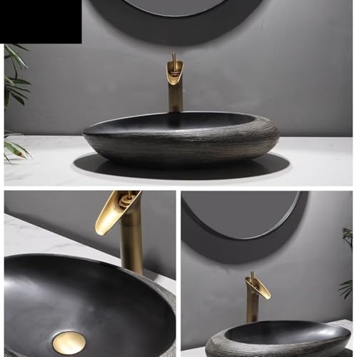 Lavabo de baño sobre encimera moderno fabricado en cerámica blanca rectangular 4