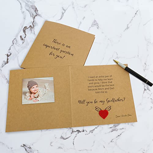 Hamuiers Will You Be My Godfather Proposal Card, Godfather Proposal Gift, Godfather Gifts From Godchild, Godfather Request Asking Card For Baptism #TOP5