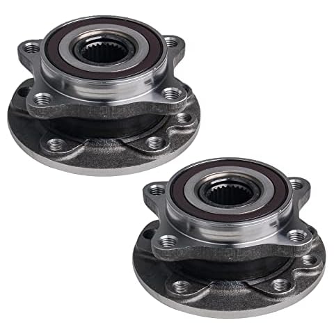 Autoround 513348 Front Wheel Hub and Bearing Assembly Replacement for 2013-2016 Dodge Dart, 2015-2017 Chrysler 200 5 Lugs w/ABS - 2pc Set Cover