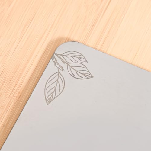 Image of Nestasia Stainless Steel Chopping Board for Kitchen (35cm x 25cm) - Bird Motif Engraved Steel Cutting Board for Chopping Fruits & Vegetables | Anti-Skid, 100% Food Safe & Rust Resistant