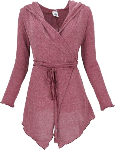 GURU SHOP Pixi Wickel-Strickjacke - Altrosa, Damen