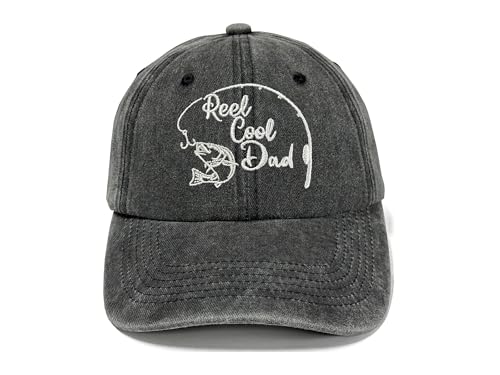 Horpe Reel Cool Dad Fishing Baseball Hat, Fish Gift for Father