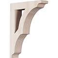 Ekena Millwork BKTW01X06X09AVAL Wood Bracket, 1 3/4"W x 6 1/2"D x 9"H, Alder