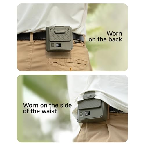 Ventilateur portable de voyage rechargeable à clip ceinture pour le camping - 6