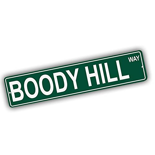 Brotherhood Aluminum Street Sign for Boody Hill - New York Man Cave Decor