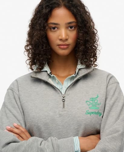 Superdry Country Club Crest Half Zip Sweater M