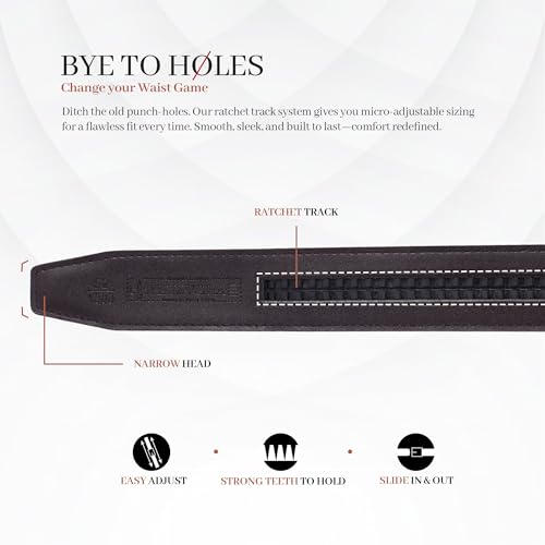 Image of Men Wallet and Belt Combo for Mens Gift - Genuine Leather 4 Card Slots RFID Brown Wallets for Man with Ratchet Track Autolock Belts for Men Leather Original - Birthday, Diwali Gift for Man