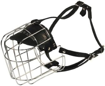 Dean & Tyler Dog Wire Basket Muzzle Size #13 - Saint Bernard, Great Dane, Newfoundland - Snout Length 5.1" - Circumference 17.7" - 11.8" - Width 4.52" - Height 6.5"