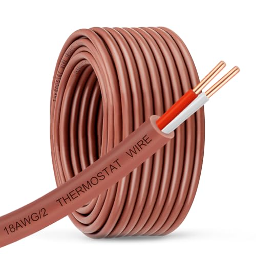 18/2 Thermostat Wire 25FT,18 Gauge 2 Conductor Power Circuit