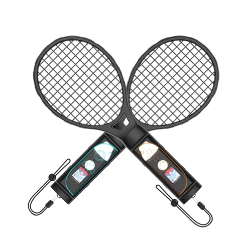 XHSESA Tennis Racket Gamepad Accessories for Switch 2 - Compatible with Switch Sports & Motion Games, Grip Controllers for Joy-Con (Black)