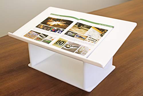 White Acrylic Tabletop Podium/Lectern (23-1/2