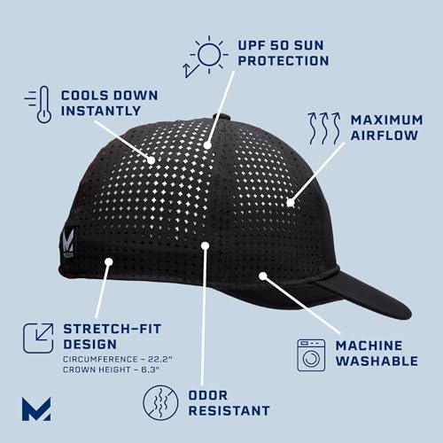 Image of MISSION Cooling Flex Varsity Hat - Unisex Baseball Cap - Lightweight & Stretch Fit - Cools Up to 2 Hours - UPF 50 Protection
