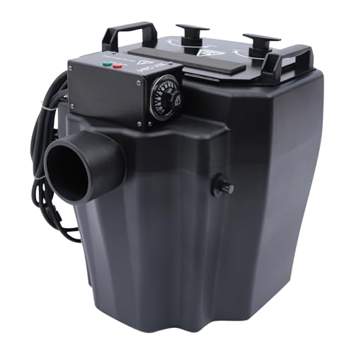 Máquina de niebla con hielo seco y tubo, niebladora profesional de humo bajo de 6000 W para bodas, fiestas y eventos, color negro miniatura 6
