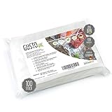 👌 DEUTSCHE QUALITÄT - Die Folienbeutel sind Made in Germany, erfüllen alle EU Standards, FDA konform, frei von BPA und anderen Schadstoffen und absolut geruchlos. Mit GustoVac sind Ihre Lebensmittel sauber und zuverlässig verschlossen!