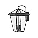 Hinkley Alford Place Collection Four Light Extra Large Outdoor Wall Mount Lantern, Museum Black