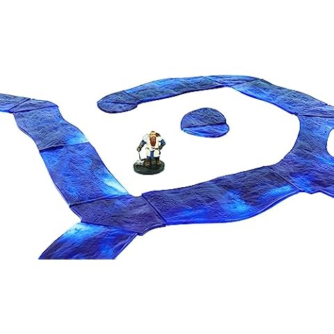 Dirt Cheap Dungeons Modular Terrain System - Waterways Kit: RPG Terrain Building for Dungeons & Dragons, Pathfinder, War Gaming, and More! Cover