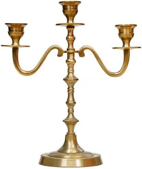 Home European Retro Three- Candlestick Romantic Candle Ornaments Decoration Table Decorations