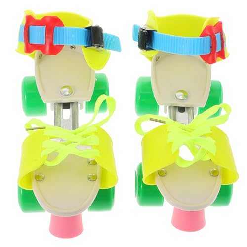 Abaodam Roller Skates for Kids Adjustable Size Double Row Wheels Boys Girls Safe Skates
