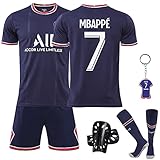  Hereneer Camiseta de fútbol, Traje De fútbol De Niño Adultos, Entrenamiento Deportivo y Pantalones Cortos Kit, Camiseta Deportiva de Fútbol para Hombres No.7 No.30 para adultos y niños (28, No.7)