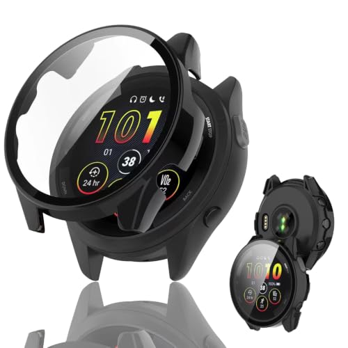 YUANHONG garmin forerunner 265/265S �P�[�X PC�f�� �����K���X �S�ʕی� �Ή� �K�[�~�� 265S ��p�J�o�[ | �L�Y�h�~ �ϏՌ� HD�����ߗ� �w��h�~ ���˒ጸ for �K�[�~�� 265S �P�[�X