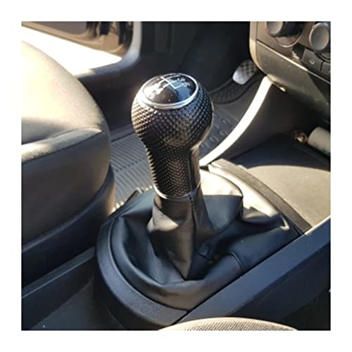 Toohom 5/6 Speed Car Gear Shift Knob Lever Stick Gaiter Boot Cover Collar Fit For Seat Ibiza 2002-2008 Cover Gearshift Accessories (Color : 6 Speed, Size : 1) #TOP2