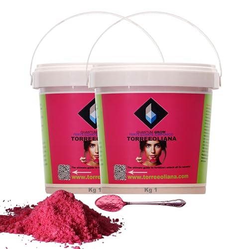 Quantum Grow 20.20.20 + ME - Fertilizante en polvo altamente concentrado. Soluble en agua, método sencillo y eficaz para cultivos hidropónicos y macetas. Paquete de 2 kg