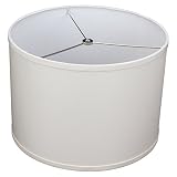 FenchelShades.com 14" Top Diameter x 14" Bottom Diameter 10" Height Cylinder Drum Lampshade USA Made