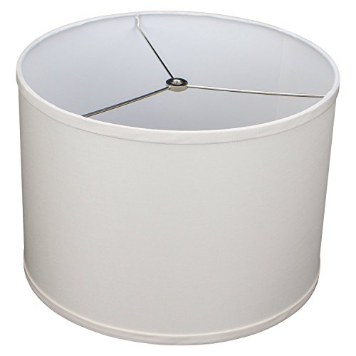 Fenchelshades.com 14" Top Diameter X 14" Bottom Diameter 10" Height Cylinder Drum Lampshade Usa Made (Ivory) #TOP1