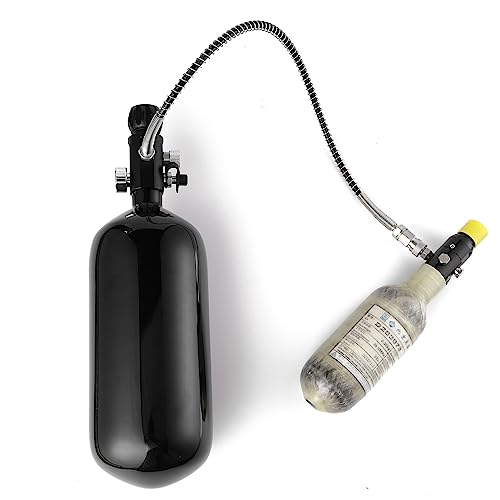 Orcair Discounted 98ci/1.6L DOT Carbon Fiber Paintball Tank with Dual Gauge Valve Complete PCP Airgun Charging System Paintball Fill Station - Thumbnail 5