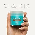 Enjoy Dry Wax - Non Greasy Pliable Texture Hair Wax - Firm Flexible Hold Natural Matte Finish (2.1 Oz) - Image 2