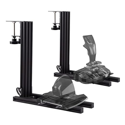 CXCESNS Set of 2 Desktop Mount for Flight Simulator Joystick for Logitech X56/X52/X52 Pro/Thrustmaster T-Flight Hotas, Thrustmaster T.16000M, Thrustmaster TCA, Throttle and Hot Air System Flight Simulator Joystick.
